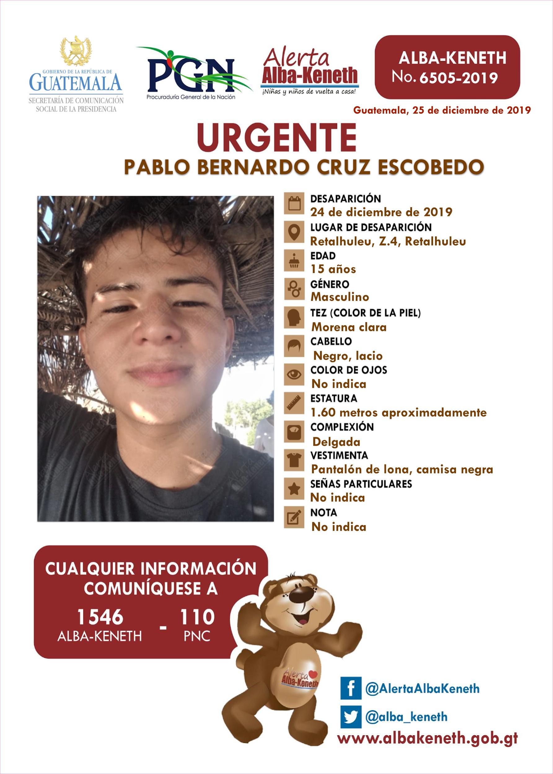 Pablo Bernardo Cruz Escobedo