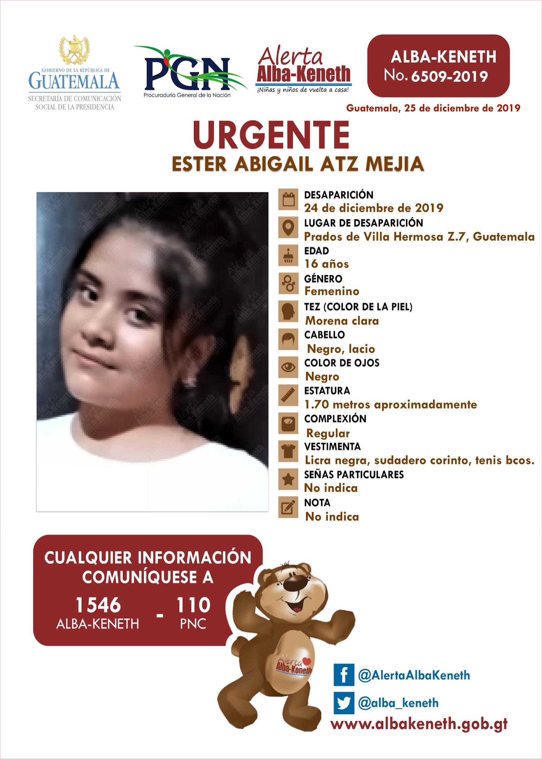 Ester Abigail Atz Mejia