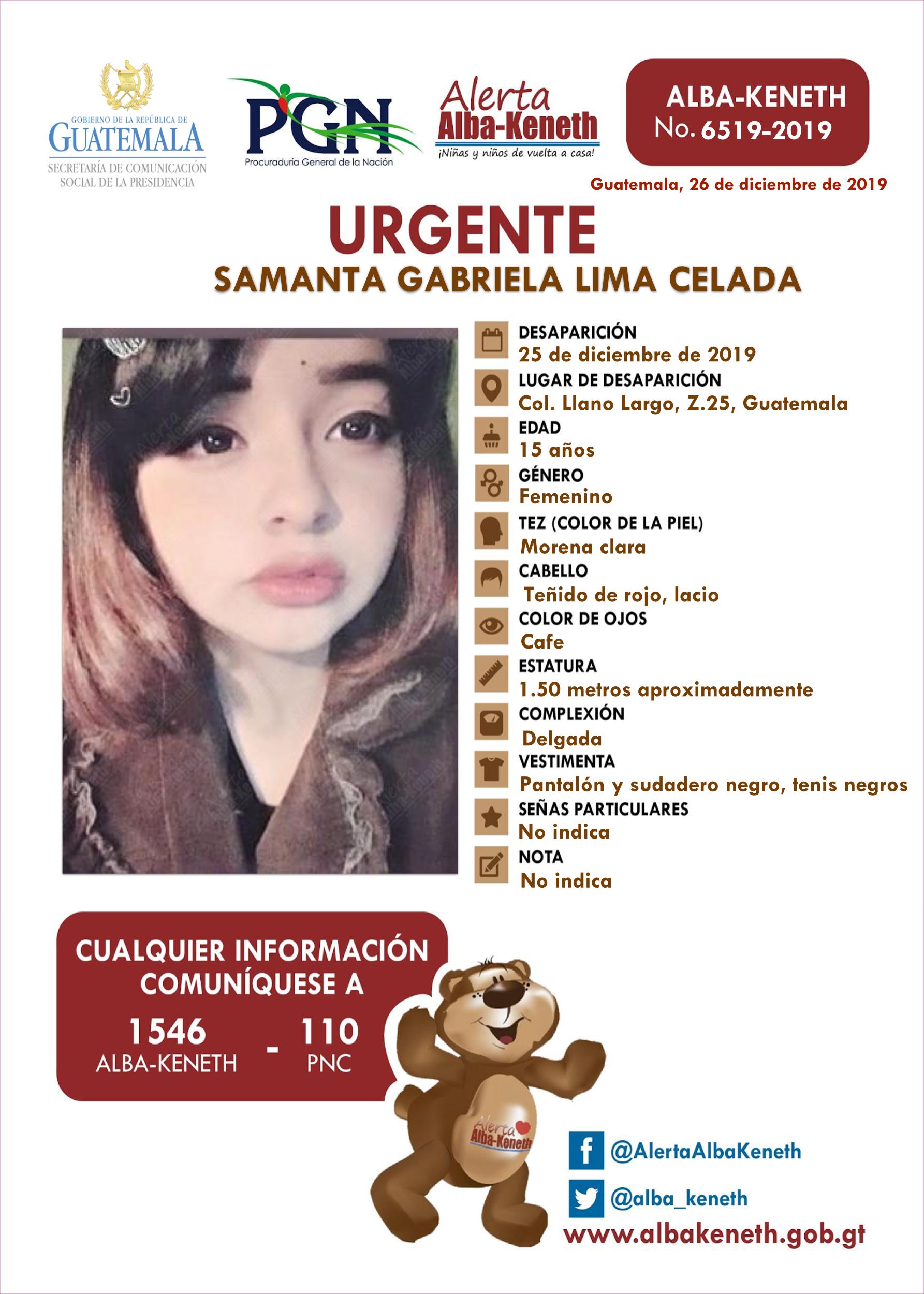 Samanta Gabriela Lima Celada