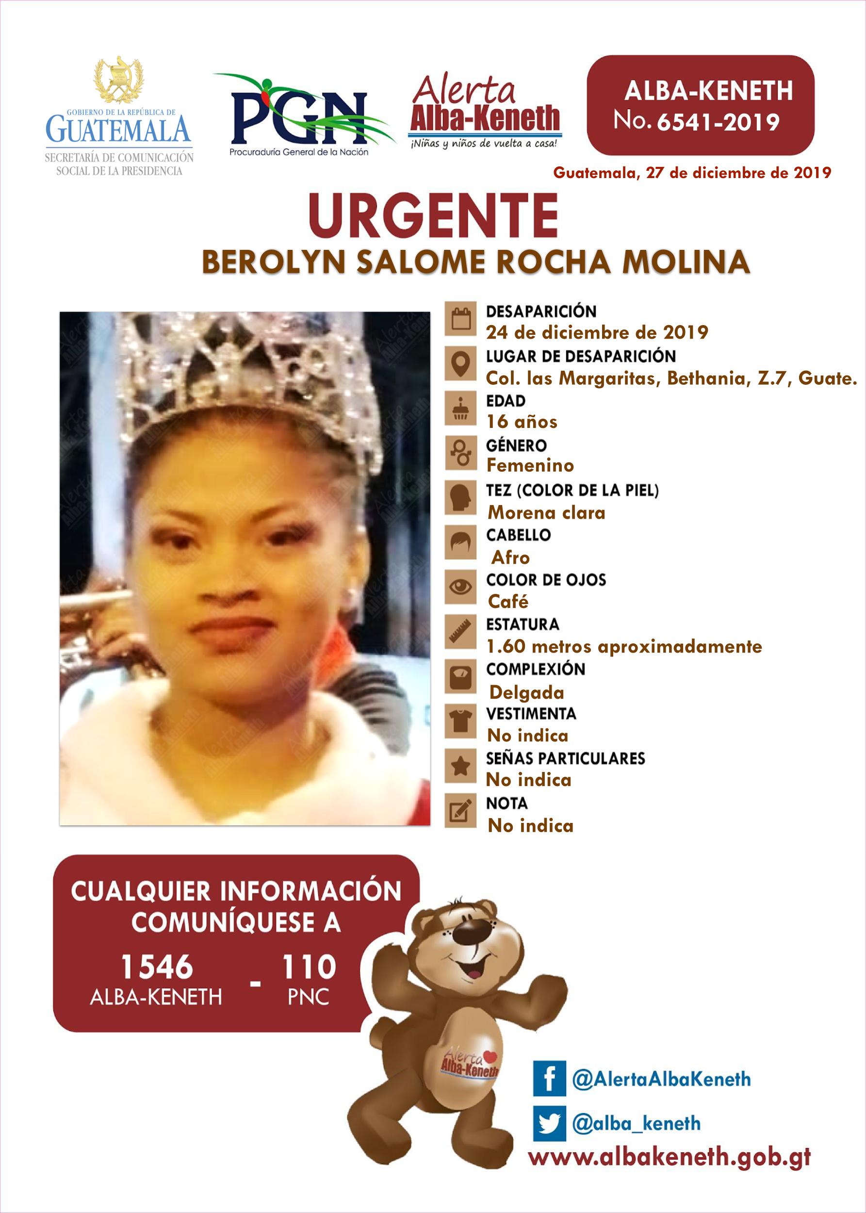 Berolyn Salome Rocha Molina