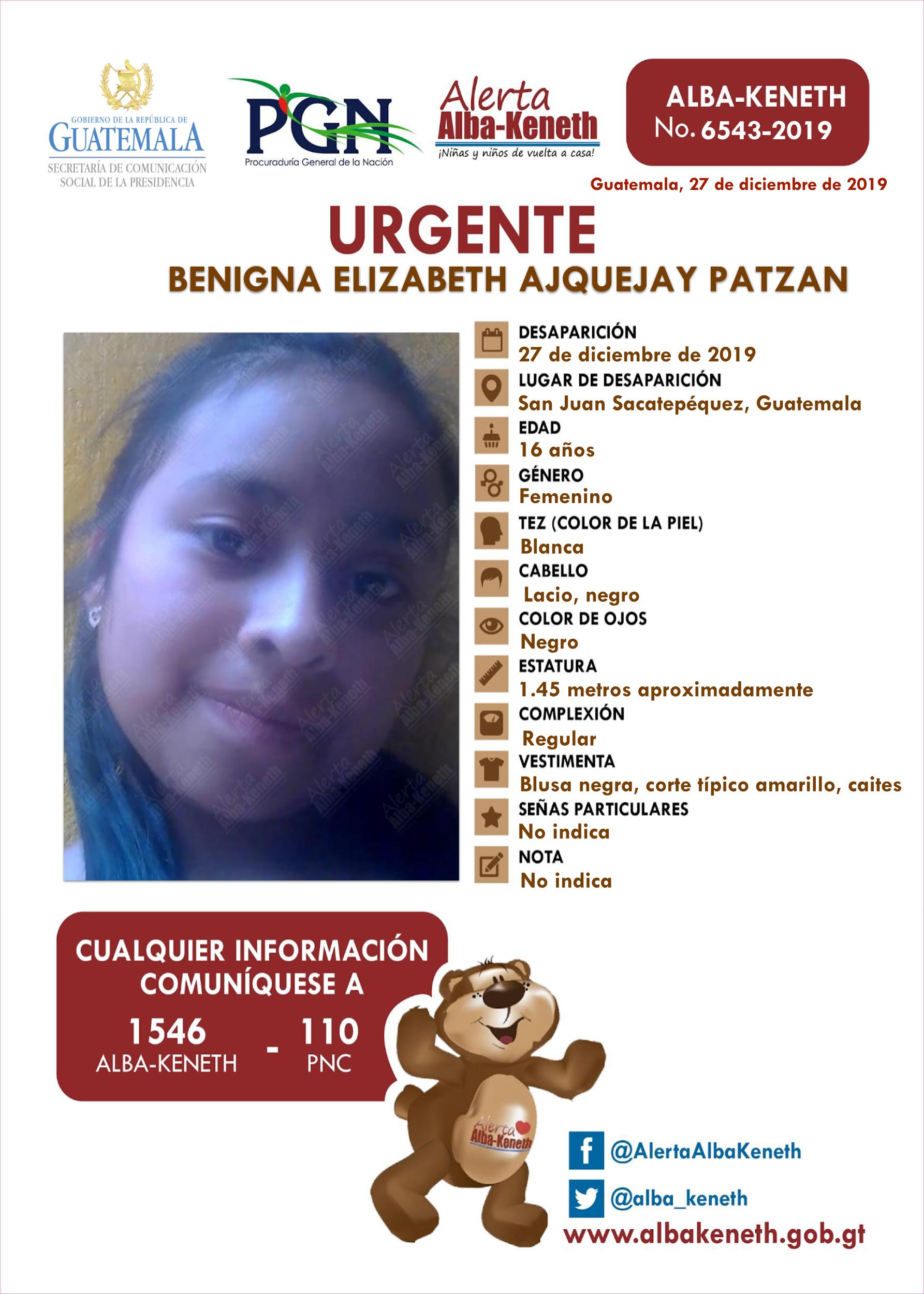 Benigna Elizabeth Ajquejay Patzan