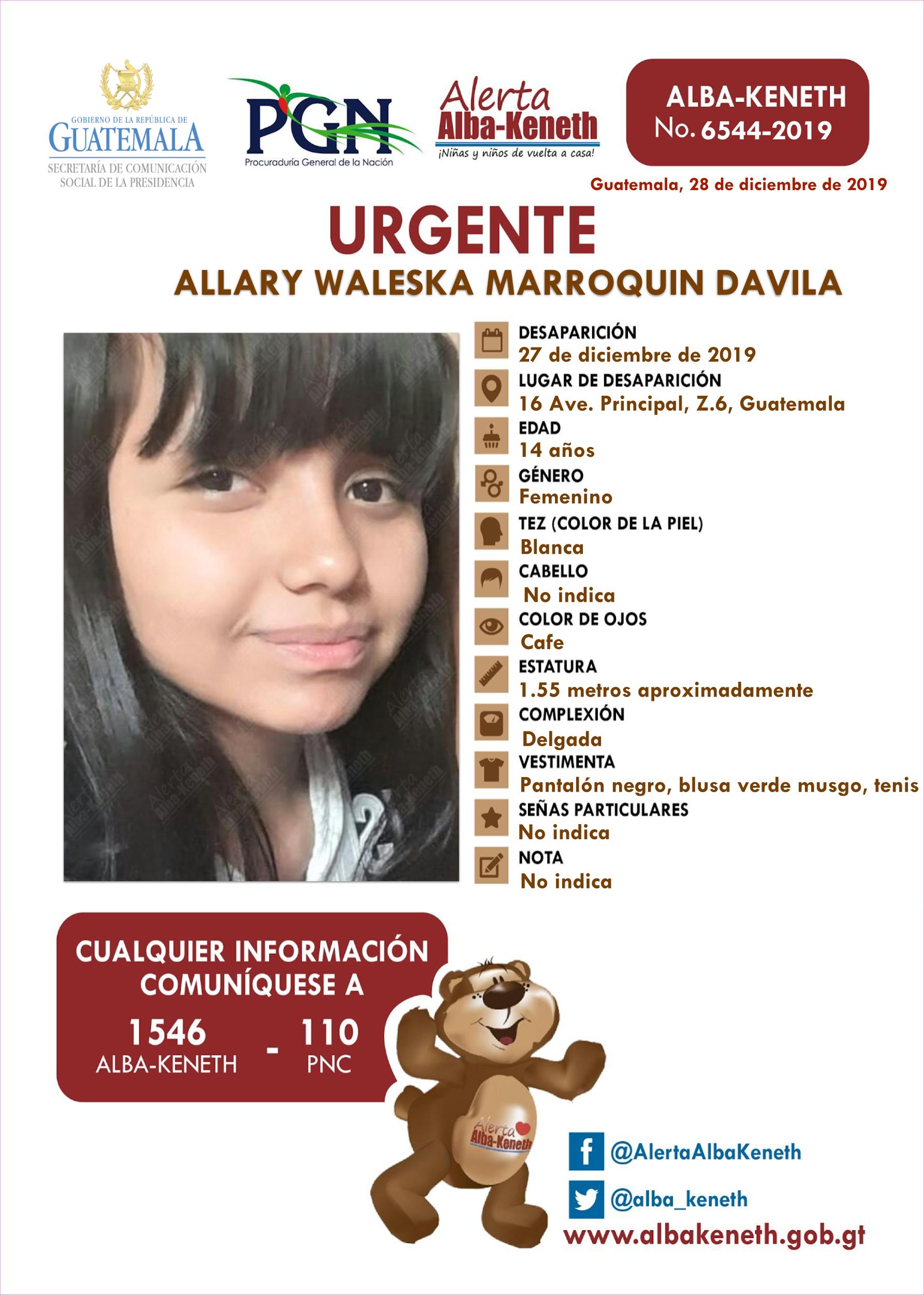 Allary Waleska Marroquin Davila