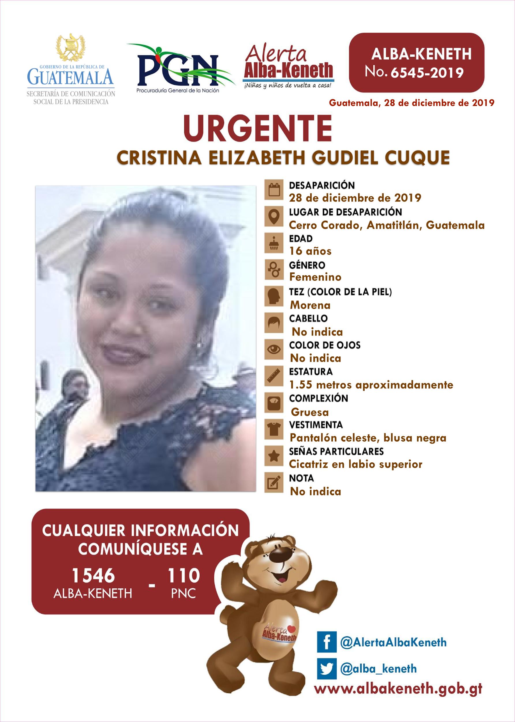 Cristina Elizabeth Gudiel Cuque