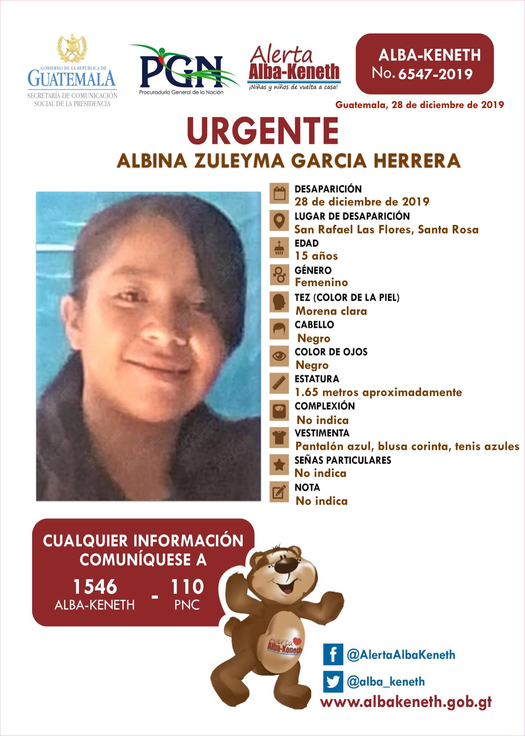 Albina Zuleyma Garcia Herrera