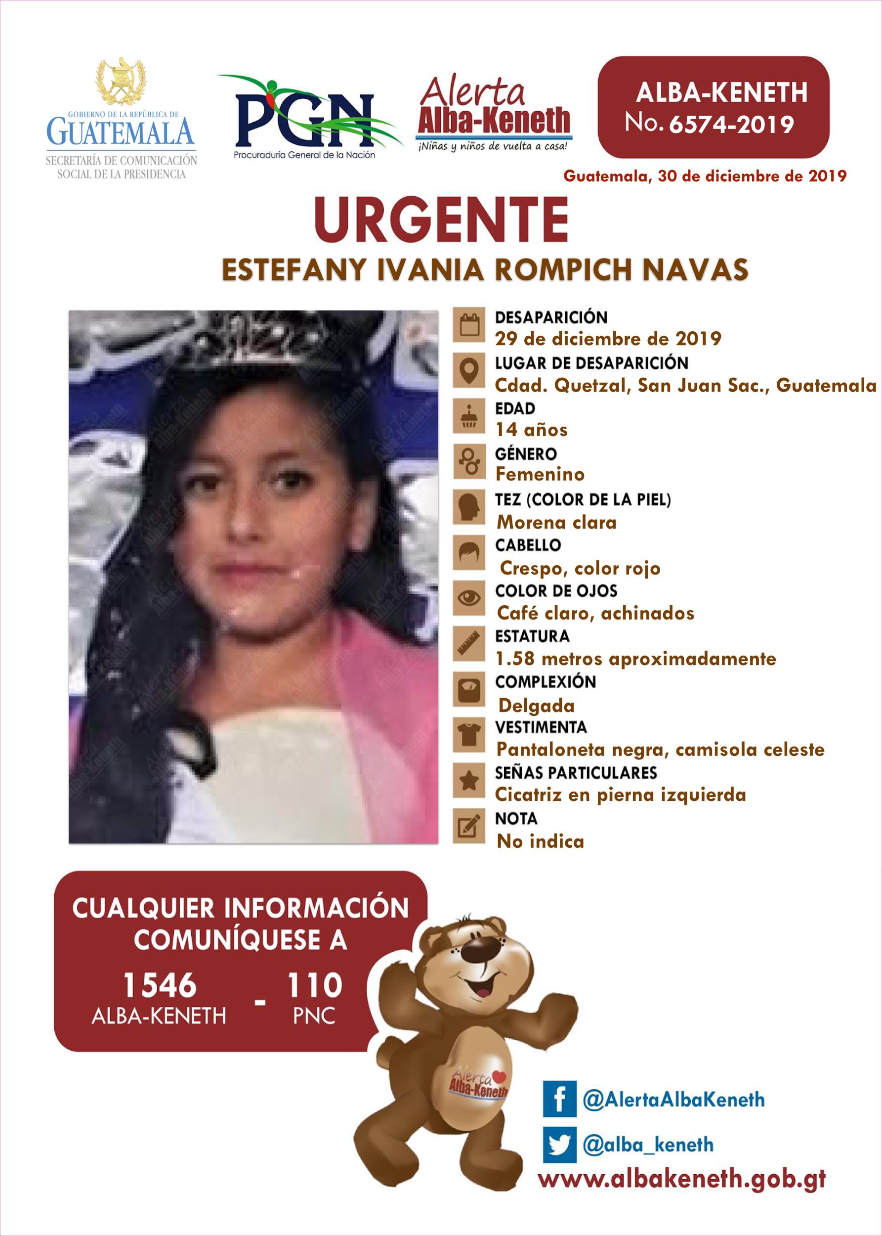 Estefany Ivania Rompich Navas