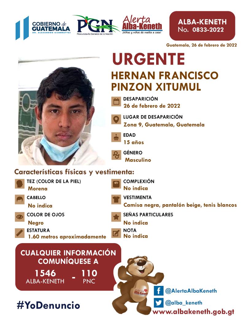 Hernán Francisco Pinzón Xitumul