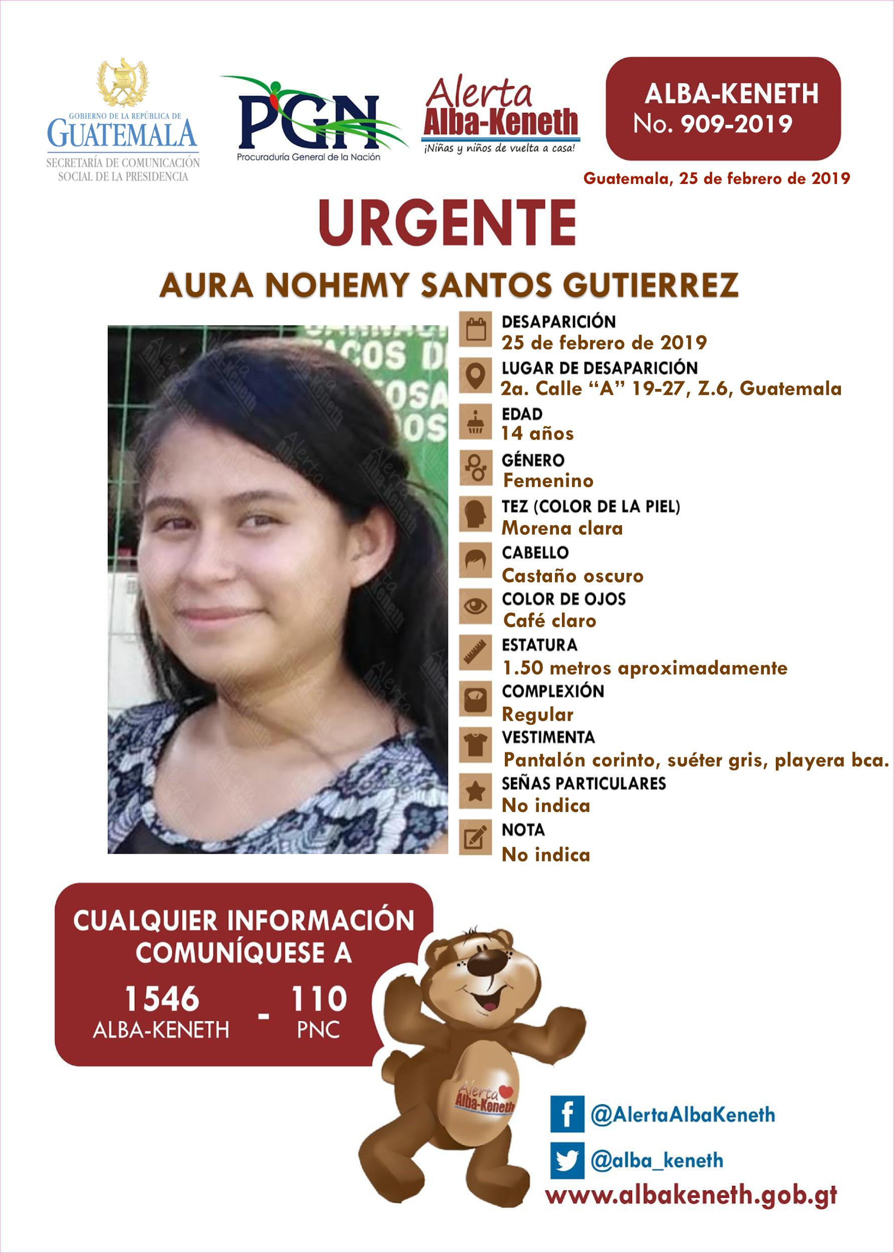 Aura Nohemy Santos Gutierrez