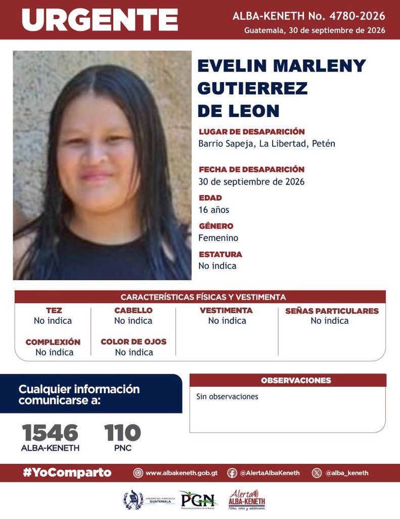 Ficha de Evelin Marleny Gutierrez de Leon
