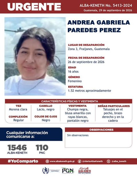 Ficha de Andrea Gabriela Paredes Perez