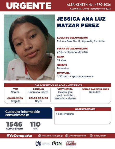 Ficha de Jessica Ana Luz Matzar Perez