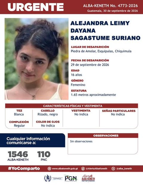 Ficha de Alejandra Leimy Dayana Sagastume Suriano