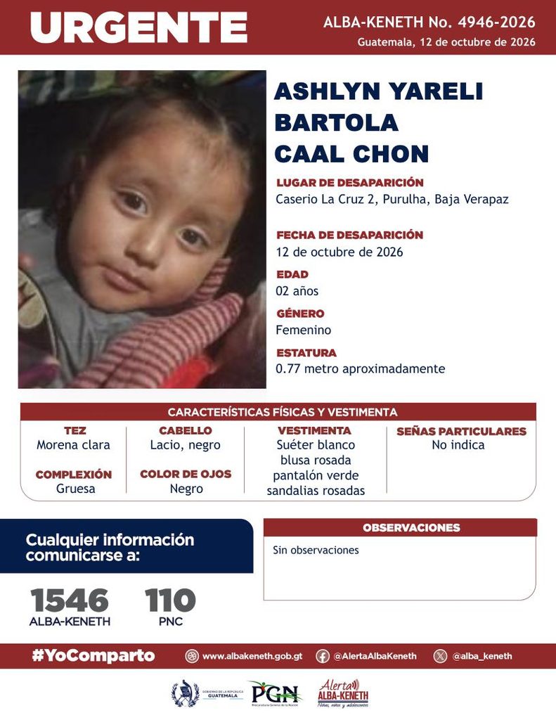Ficha de Ashlyn Yareli Bartola Caal Chon