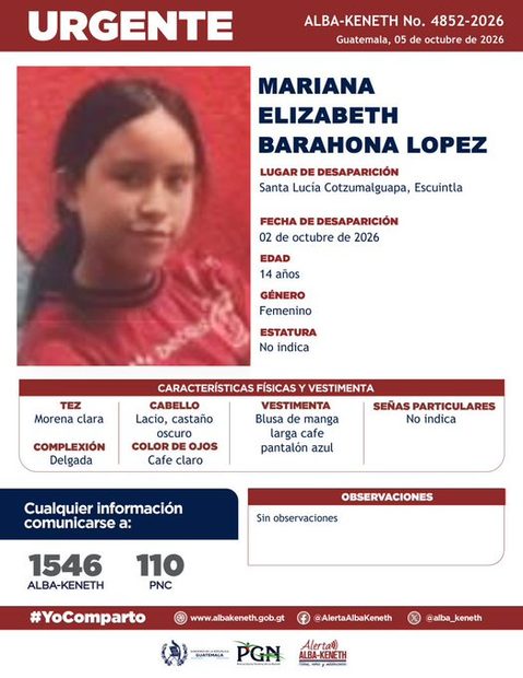 Ficha de Mariana Elizabeth Barahona Lopez