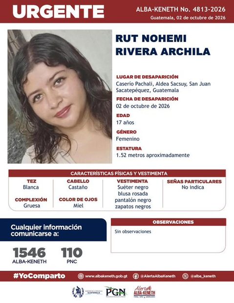 Ficha de Rut Nohemi Rivera Archila