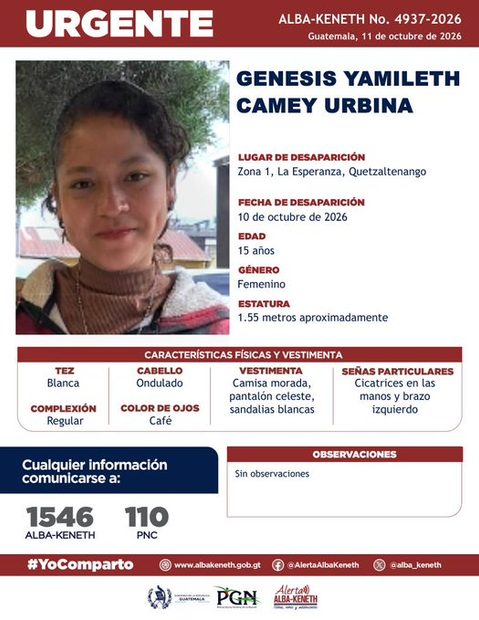 Ficha de Genesis Yamileth Camey Urbina