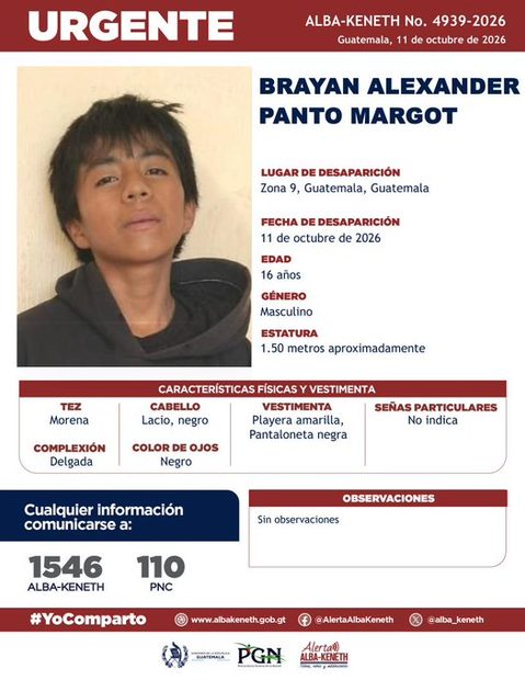 Ficha de Brayan Alexander Panto Margot
