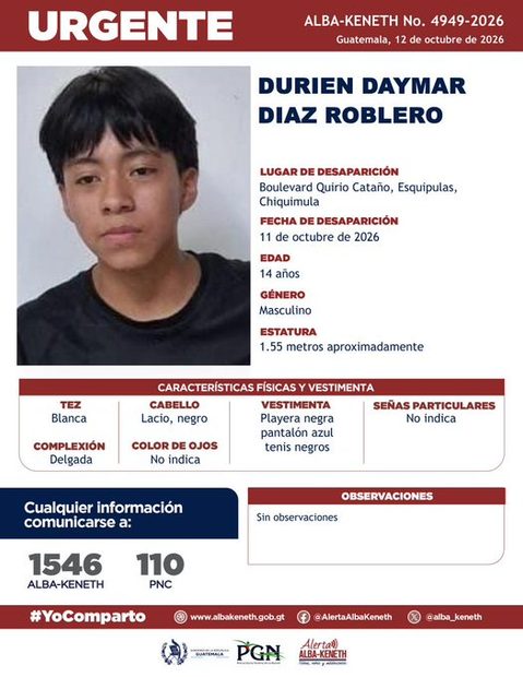 Ficha de Durien Daymar Diaz Roblero