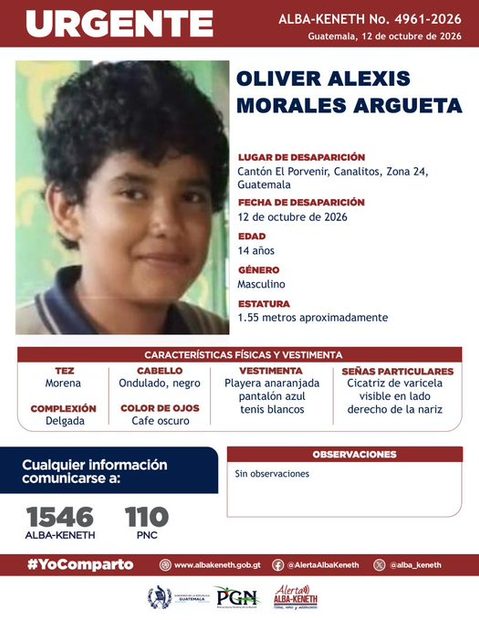 Ficha de Oliver Alexis Morales Argueta